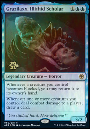Grazilaxx, Illithid Scholar [Dungeons & Dragons: Adventures in the Forgotten Realms Prerelease Promos] | Good Games Morley