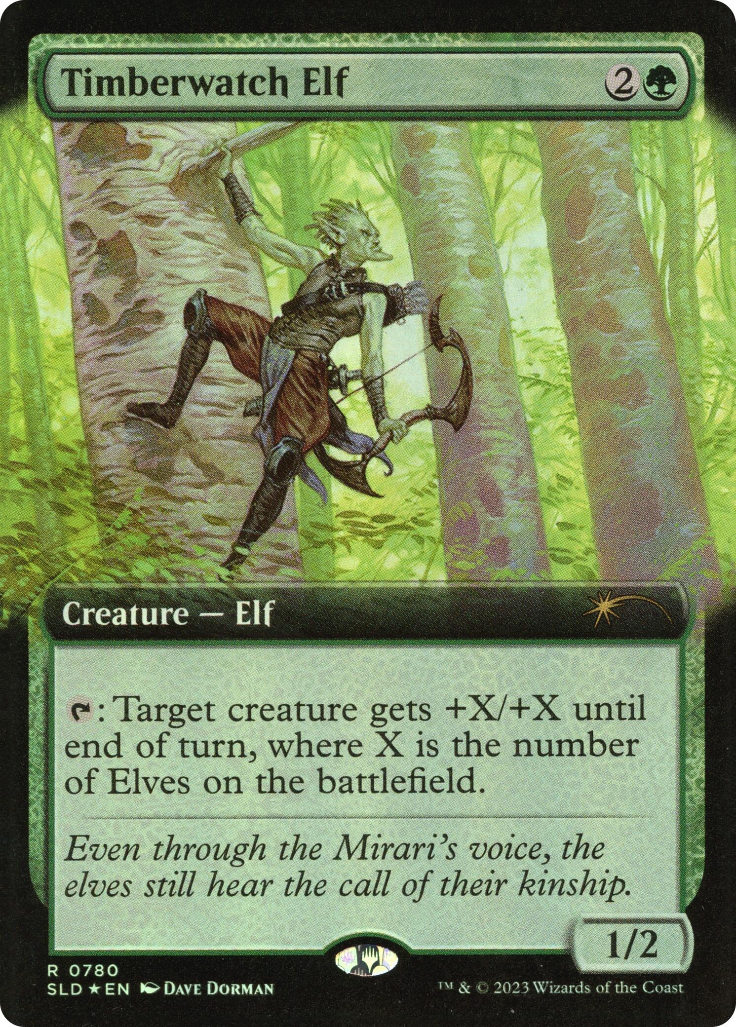 Timberwatch Elf (Extended Art) [Secret Lair Drop Series] | Good Games Morley