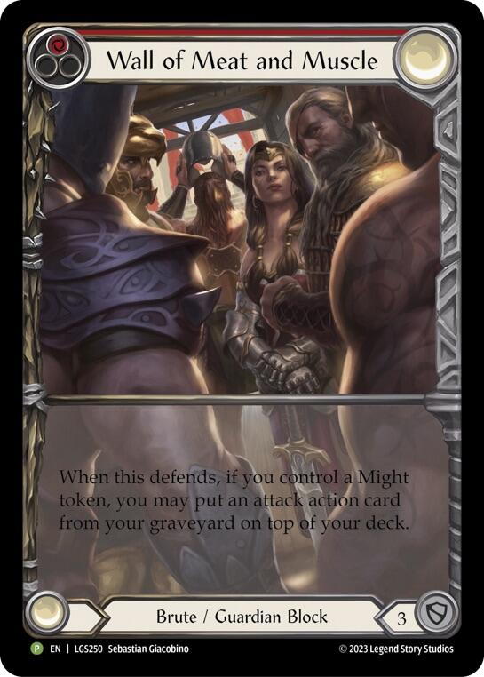 Wall of Meat and Muscle [LGS250] (Promo)  Rainbow Foil | Good Games Morley
