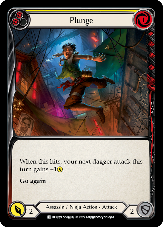 Plunge (Yellow) [BEN019] (Outsiders Benji Blitz Deck) | Good Games Morley