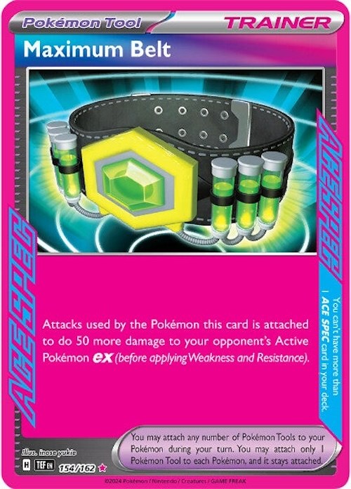 Maximum Belt (154/162) [Scarlet & Violet: Temporal Forces] | Good Games Morley