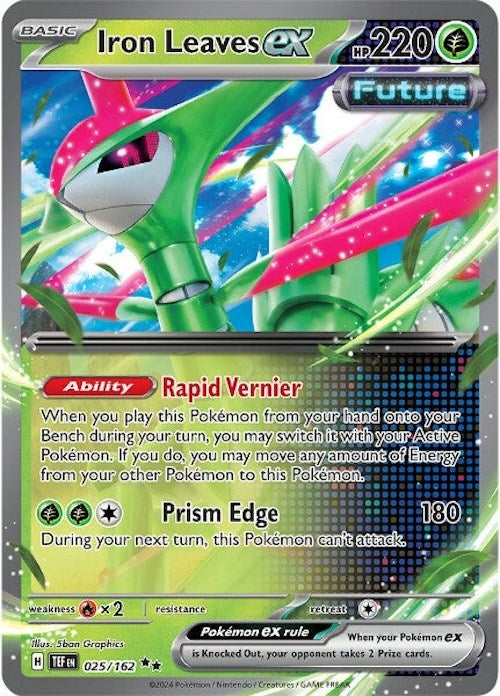 Iron Leaves ex (025/162) [Scarlet & Violet: Temporal Forces] | Good Games Morley