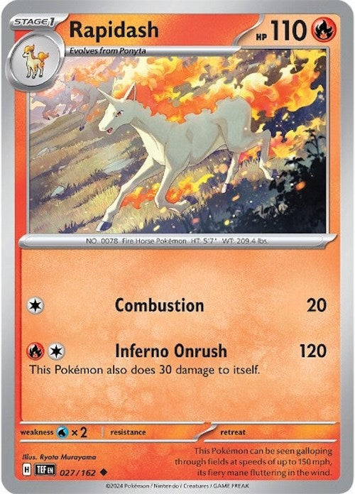Rapidash (027/162) [Scarlet & Violet: Temporal Forces] | Good Games Morley