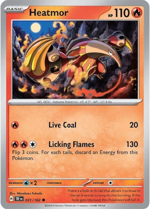 Heatmor (031/162) [Scarlet & Violet: Temporal Forces] | Good Games Morley