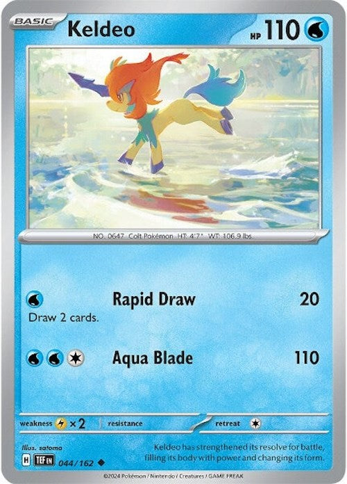 Keldeo (044/162) [Scarlet & Violet: Temporal Forces] | Good Games Morley