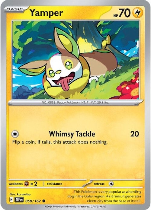 Yamper (058/162) [Scarlet & Violet: Temporal Forces] | Good Games Morley