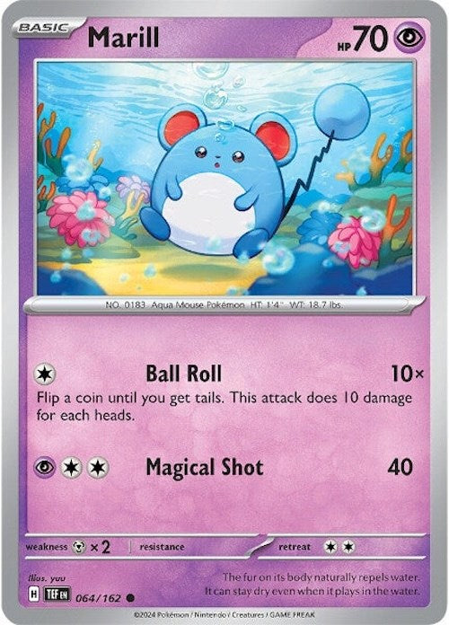 Marill (064/162) [Scarlet & Violet: Temporal Forces] | Good Games Morley