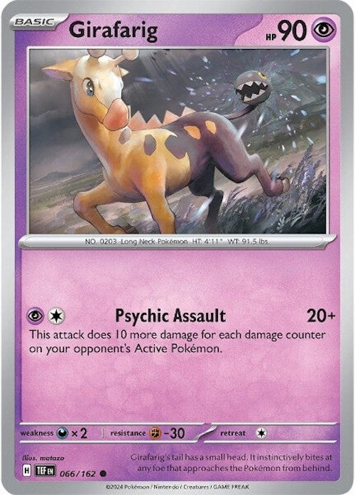 Girafarig (066/162) [Scarlet & Violet: Temporal Forces] | Good Games Morley