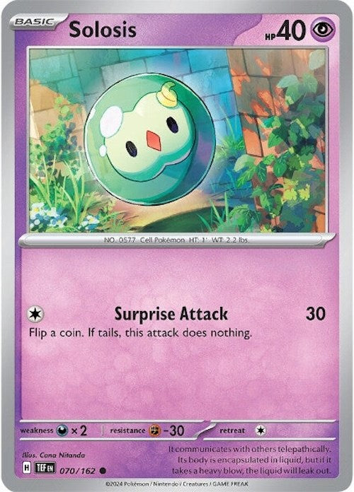 Solosis (070/162) [Scarlet & Violet: Temporal Forces] | Good Games Morley