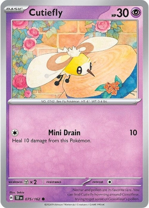 Cutiefly (075/162) [Scarlet & Violet: Temporal Forces] | Good Games Morley