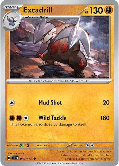 Excadrill (086/162) [Scarlet & Violet: Temporal Forces] | Good Games Morley