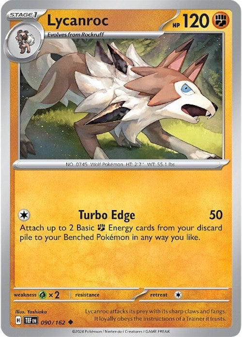 Lycanroc (090/162) [Scarlet & Violet: Temporal Forces] | Good Games Morley