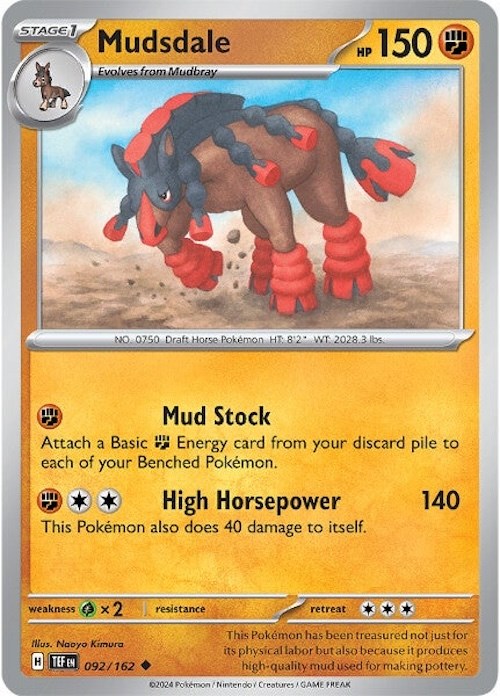 Mudsdale (092/162) [Scarlet & Violet: Temporal Forces] | Good Games Morley