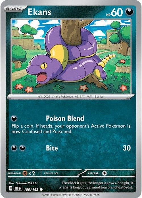 Ekans (100/162) [Scarlet & Violet: Temporal Forces] | Good Games Morley