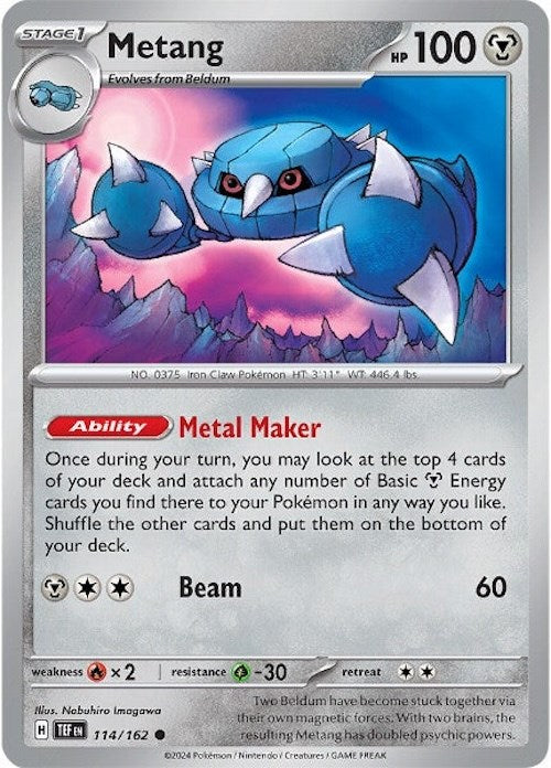 Metang (114/162) [Scarlet & Violet: Temporal Forces] | Good Games Morley