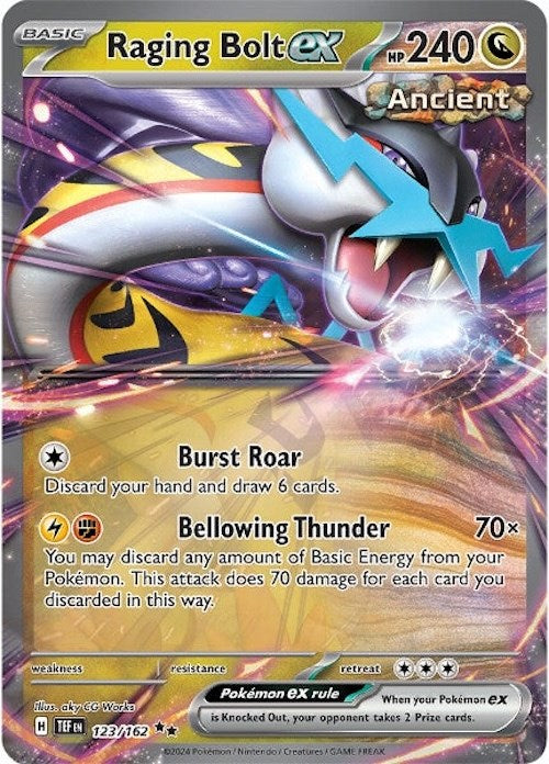 Raging Bolt ex (123/162) [Scarlet & Violet: Temporal Forces] | Good Games Morley