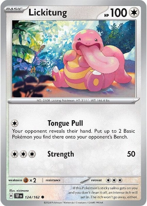 Lickitung (124/162) [Scarlet & Violet: Temporal Forces] | Good Games Morley