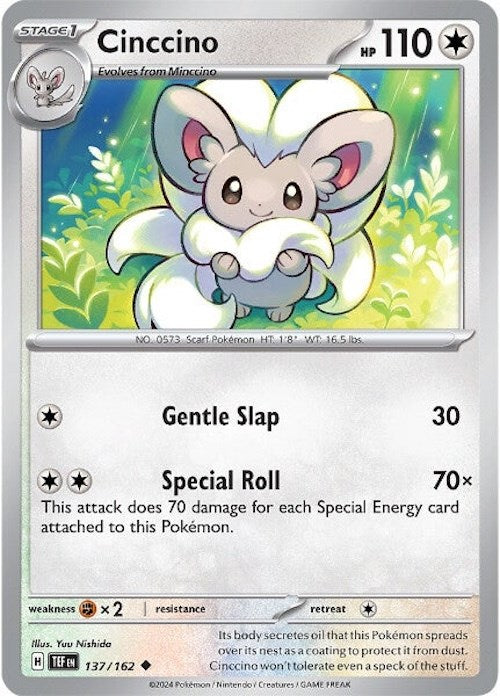 Cinccino (137/162) [Scarlet & Violet: Temporal Forces] | Good Games Morley