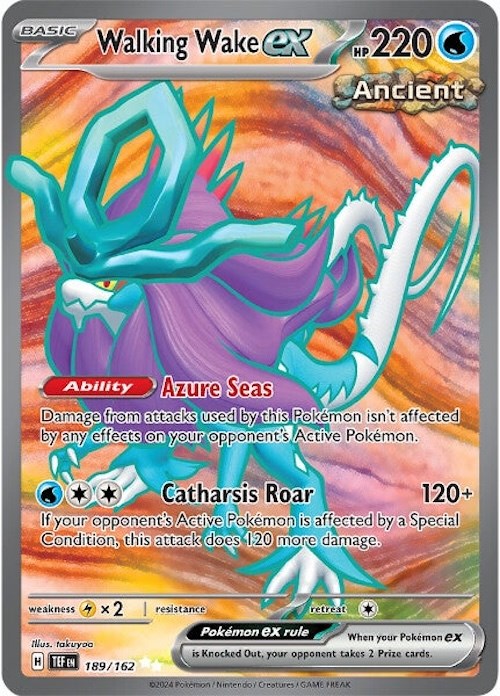 Walking Wake ex (189/162) [Scarlet & Violet: Temporal Forces] | Good Games Morley
