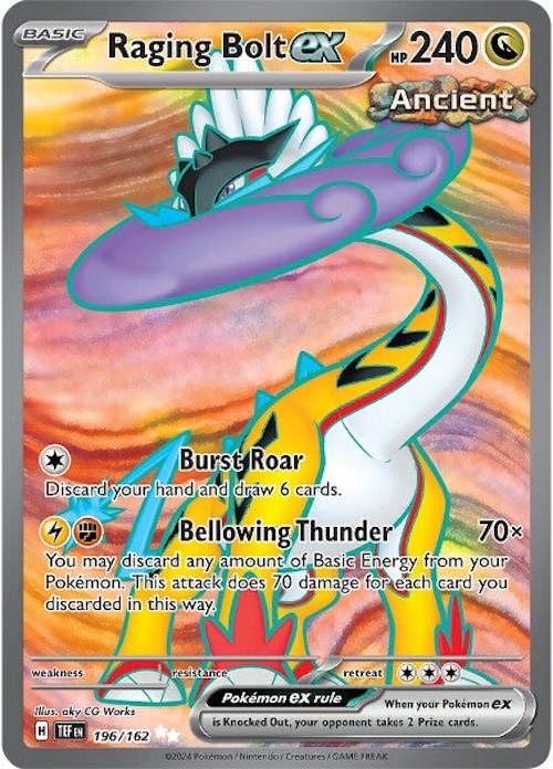 Raging Bolt ex (196/162) [Scarlet & Violet: Temporal Forces] | Good Games Morley