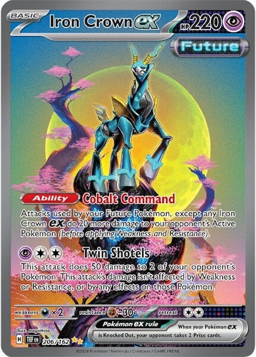 Iron Crown ex (206/162) [Scarlet & Violet: Temporal Forces] | Good Games Morley