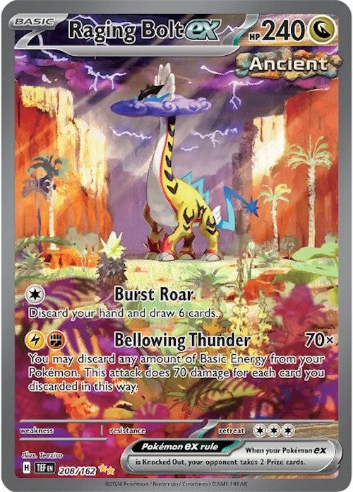 Raging Bolt ex (208/162) [Scarlet & Violet: Temporal Forces] | Good Games Morley