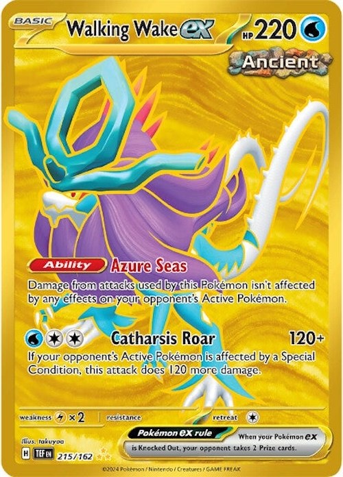Walking Wake ex (215/162) [Scarlet & Violet: Temporal Forces] | Good Games Morley