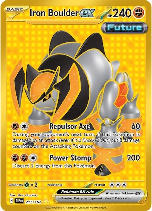 Iron Boulder ex (217/162) [Scarlet & Violet: Temporal Forces] | Good Games Morley