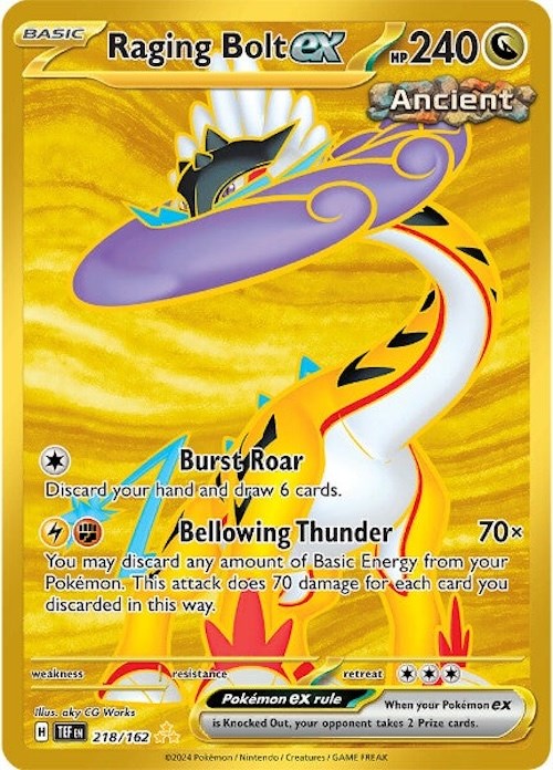 Raging Bolt ex (218/162) [Scarlet & Violet: Temporal Forces] | Good Games Morley
