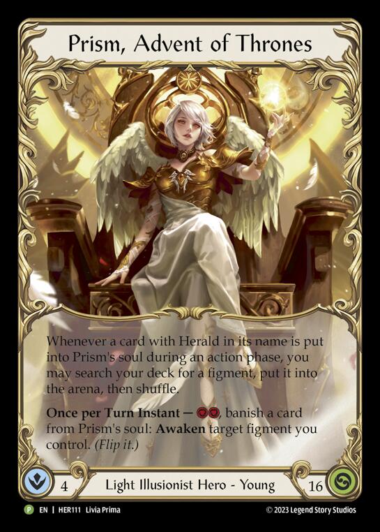 Prism, Advent of Thrones [HER111] (Promo)  Rainbow Foil | Good Games Morley