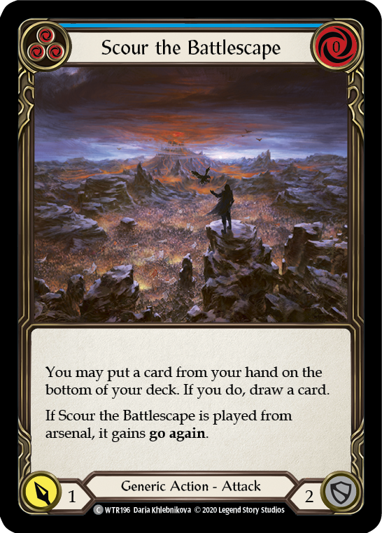 Scour the Battlescape (Blue) [U-WTR196] (Welcome to Rathe Unlimited)  Unlimited Normal | Good Games Morley