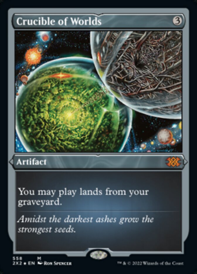 Crucible of Worlds (Foil Etched) [Double Masters 2022] | Good Games Morley