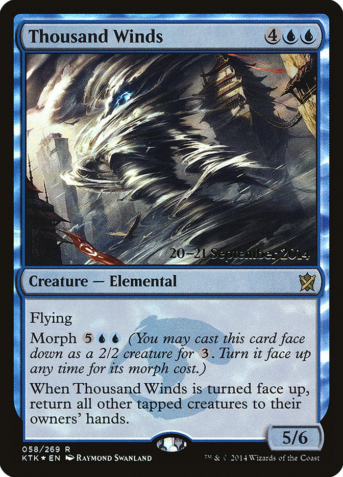 Thousand Winds [Khans of Tarkir Prerelease Promos] | Good Games Morley