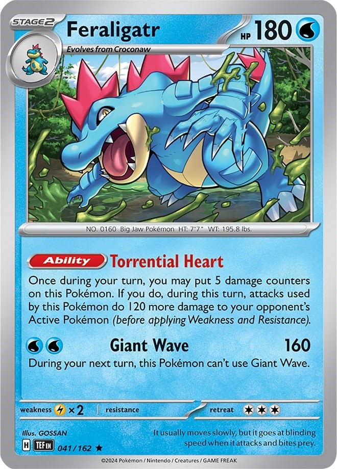 Feraligatr (041/162) (Theme Deck Exclusive) [Scarlet & Violet: Temporal Forces] | Good Games Morley