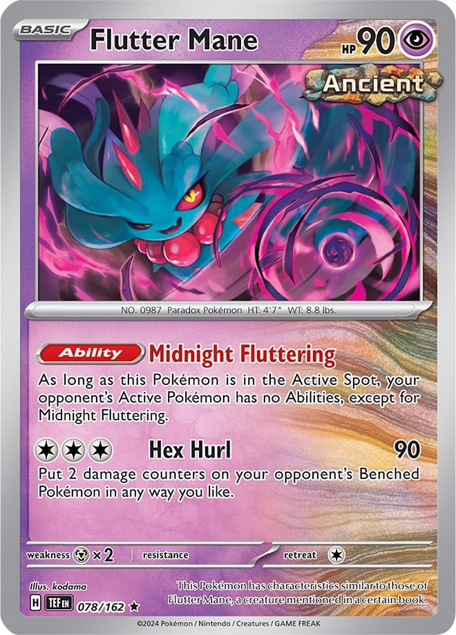 Flutter Mane (078/162) (Theme Deck Exclusive) [Scarlet & Violet: Temporal Forces] | Good Games Morley