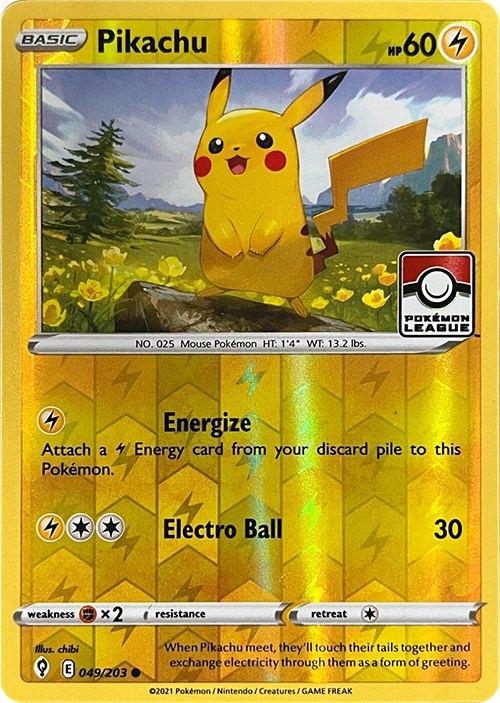 Pikachu (049/203) (2023 2024 League Promo) [League & Championship Cards] | Good Games Morley