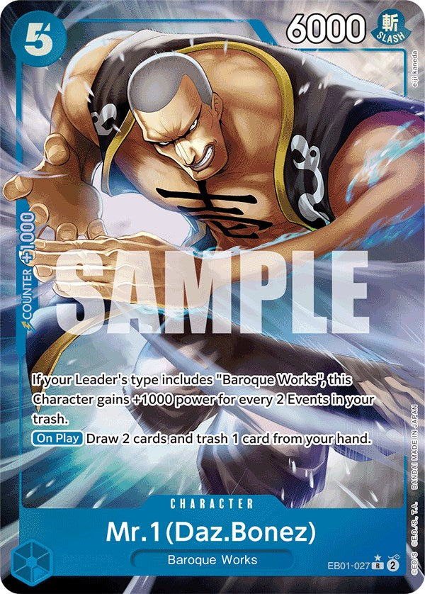 Mr. 1 (Daz.Bonez) (Alternate Art) [Extra Booster: Memorial Collection] | Good Games Morley