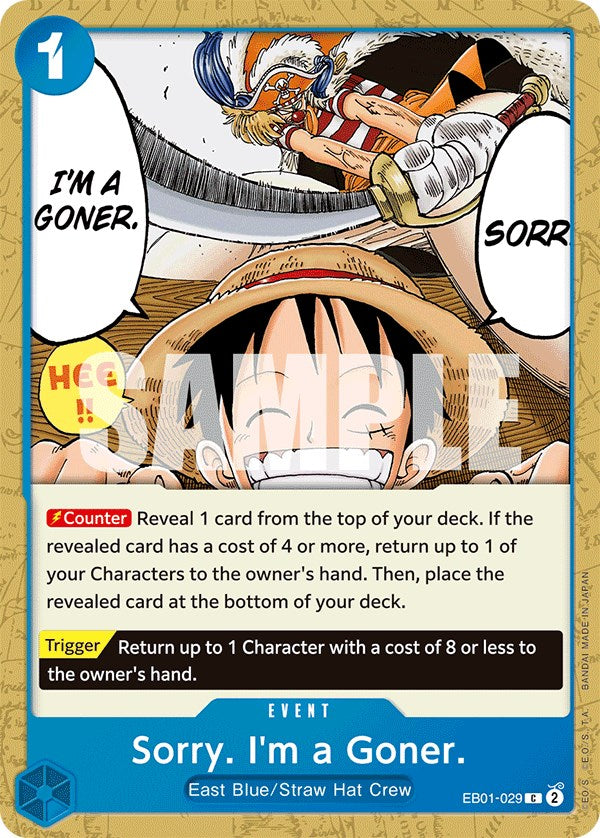Sorry. I'm a Goner. [Extra Booster: Memorial Collection] | Good Games Morley