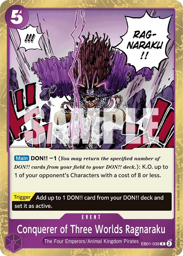Conquerer of Three Worlds Ragnaraku [Extra Booster: Memorial Collection] | Good Games Morley