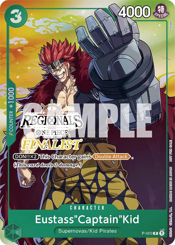 Eustass"Captain"Kid (Online Regional 2024 Vol. 2) [Finalist] [One Piece Promotion Cards] | Good Games Morley