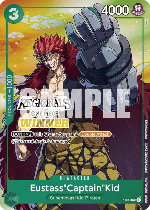 Eustass"Captain"Kid (Online Regional 2024 Vol. 2) [Winner] [One Piece Promotion Cards] | Good Games Morley