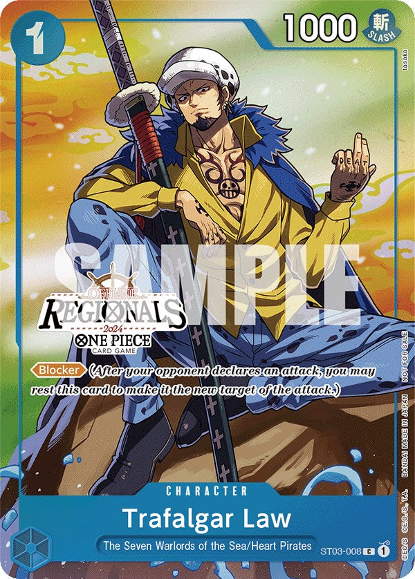 Trafalgar Law (Offline Regional 2024 Vol. 2) [Participant] [One Piece Promotion Cards] | Good Games Morley