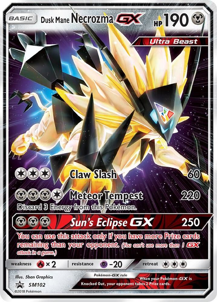 Dusk Mane Necrozma GX SM102 (SM Promos)  - Holofoil | Good Games Morley