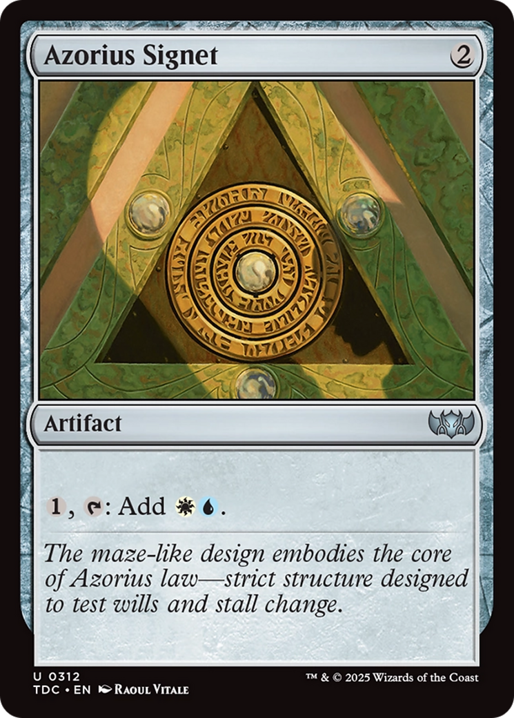 Azorius Signet [Tarkir: Dragonstorm Commander] | Good Games Morley