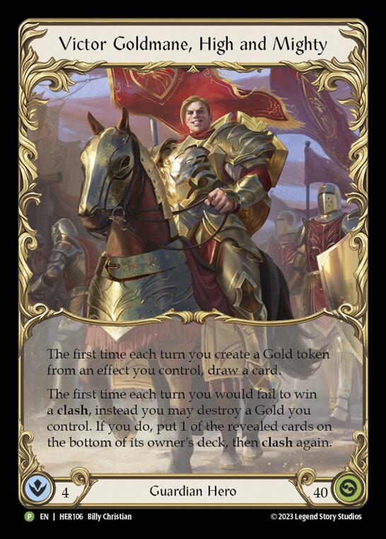 Victor Goldmane, High and Mighty [HER106] (Promo)  Rainbow Foil | Good Games Morley
