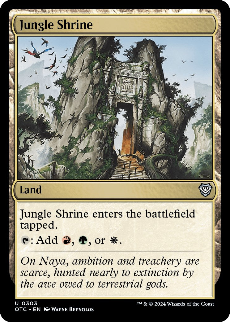 Jungle Shrine [Outlaws of Thunder Junction Commander] | Good Games Morley