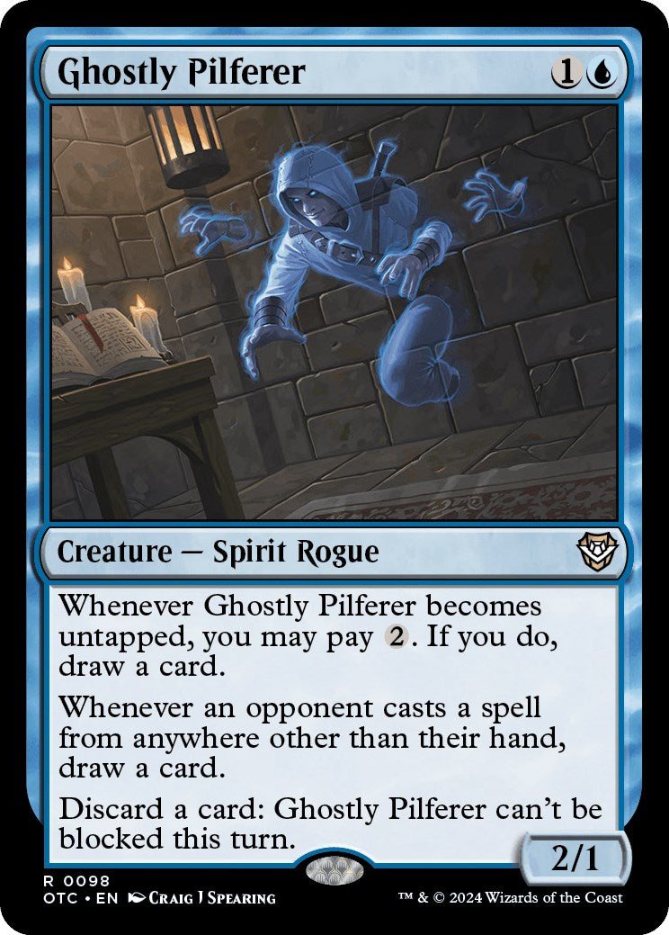 Ghostly Pilferer [Outlaws of Thunder Junction Commander] | Good Games Morley