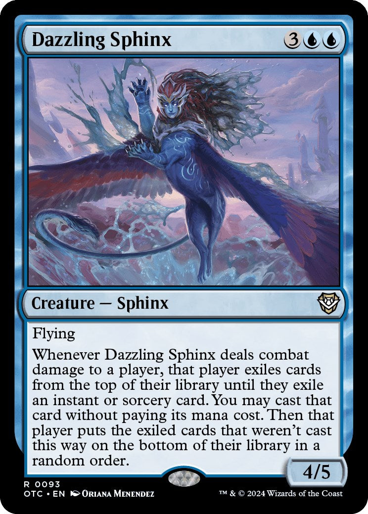 Dazzling Sphinx [Outlaws of Thunder Junction Commander] | Good Games Morley