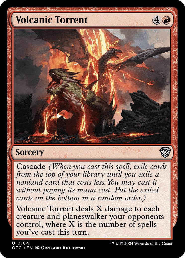 Volcanic Torrent [Outlaws of Thunder Junction Commander] | Good Games Morley