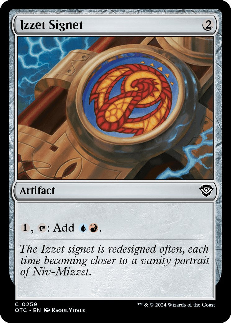 Izzet Signet [Outlaws of Thunder Junction Commander] | Good Games Morley